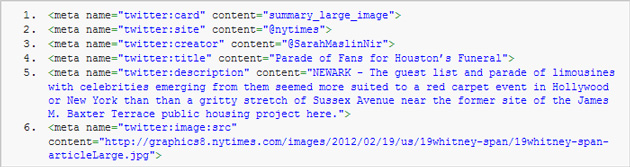 Twitter Large Image Summary Card