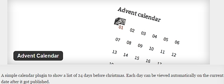 Advent Calendar Plugin